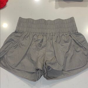 High Waist Gray Women's Shorts